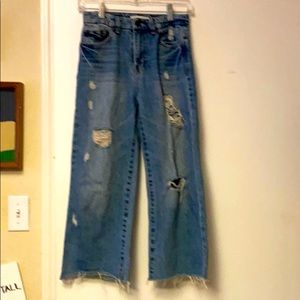 Habitual Girl High Rise Wide Leg Crop